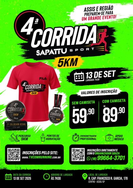 4ª Corrida e Caminhada Sapattu Sport